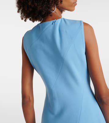 Robe midi asymétrique en laine mélangée | Oscar de la Renta