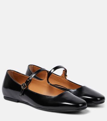 Polished leather Mary Jane flats | Tod's