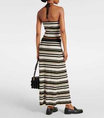 Midirock aus Rippstrick | Ganni