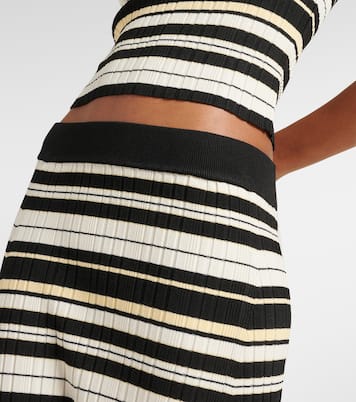 Midirock aus Rippstrick | Ganni