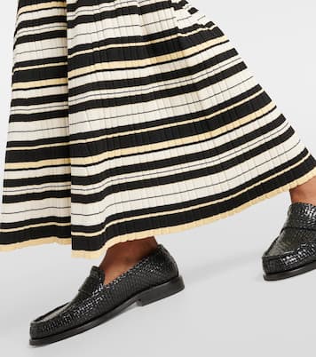 Midirock aus Rippstrick | Ganni