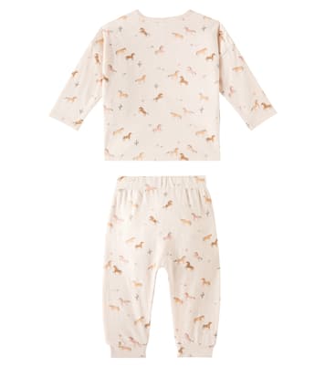 Baby printed cotton top and pants set | Rylee + Cru