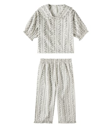 Vines printed ruffed pajamas | Rylee + Cru