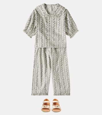 Vines printed ruffed pajamas | Rylee + Cru