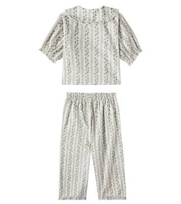 Vines printed ruffed pajamas | Rylee + Cru