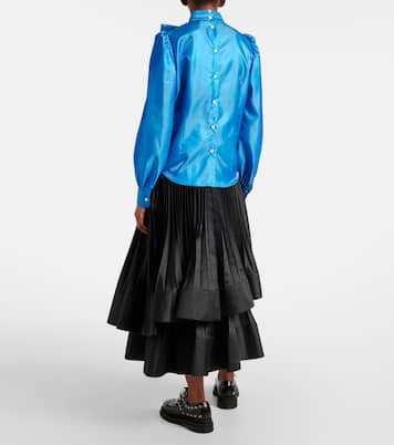 Bluse aus Satin | Noir Kei Ninomiya