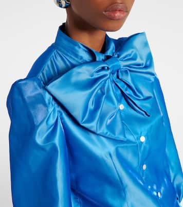 Bluse aus Satin | Noir Kei Ninomiya