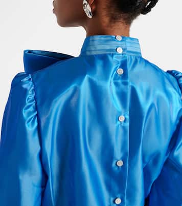 Bluse aus Satin | Noir Kei Ninomiya