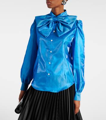 Bluse aus Satin | Noir Kei Ninomiya