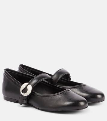 Belt leather ballet flats | Coperni