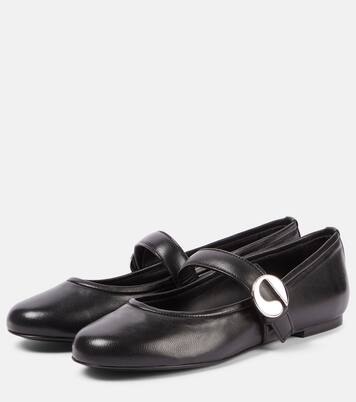Belt leather ballet flats | Coperni
