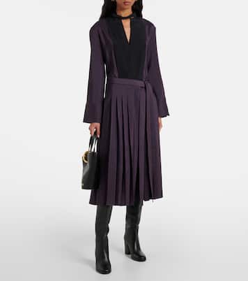 Robe midi en laine et soie | Joseph