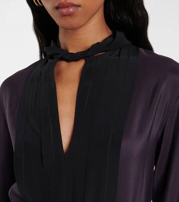 Robe midi en laine et soie | Joseph