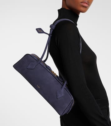 Le Teckel suede shoulder bag | Alaïa