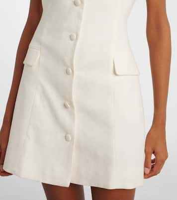 Vestido corto de sarga de lino | Faithfull