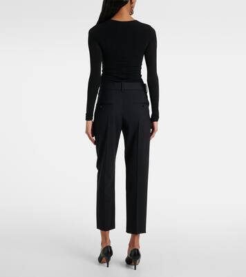 Pantalon droit en laine mélangée | Isabel Marant