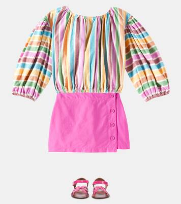 Saia Botoes cotton shorts | Fábula