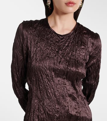 Satin midi dress | Bottega Veneta