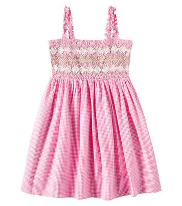 Tessa smocked gingham cotton dress | Louise Misha