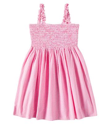 Tessa smocked gingham cotton dress | Louise Misha