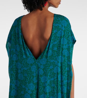 Maxikleid aus Seide mit Kristallen | Dries Van Noten