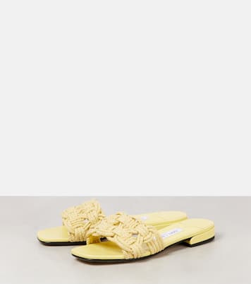 Pantoletten Chara aus Raffiabast | Jimmy Choo