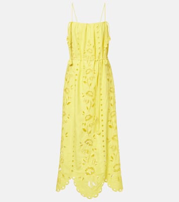 Maxikleid Richelieu aus einem Leinengemisch | Farm Rio