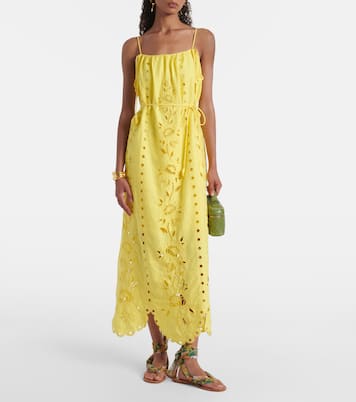 Maxikleid Richelieu aus einem Leinengemisch | Farm Rio