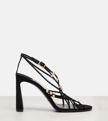 Verzierte Sandalen Felice 95 aus Veloursleder | Jimmy Choo