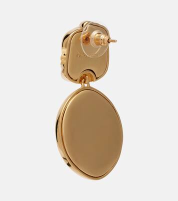 Crystal-embellished drop earrings | Self-Portrait