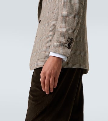 Checked wool and cashmere blazer | Dunhill