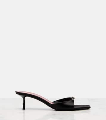 Daisy 50 satin crêpe mules | Saint Laurent