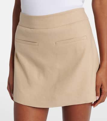 Alvara linen-blend skort | Veronica Beard
