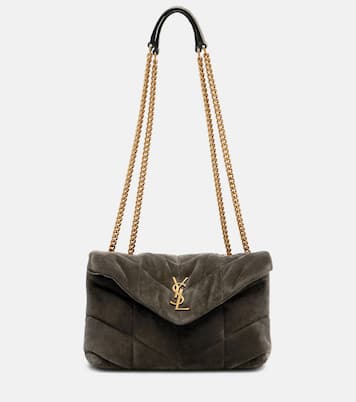 Schultertasche Puffer Toy aus Veloursleder | Saint Laurent