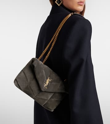 Schultertasche Puffer Toy aus Veloursleder | Saint Laurent