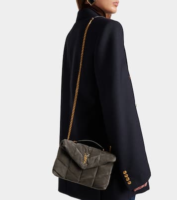 Schultertasche Puffer Toy aus Veloursleder | Saint Laurent