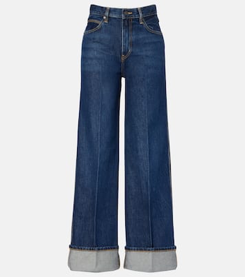 High-Rise Wide-Leg Jeans The Cuffed Wide | Frame