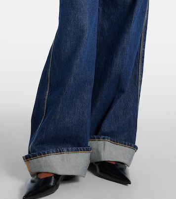 High-Rise Wide-Leg Jeans The Cuffed Wide | Frame