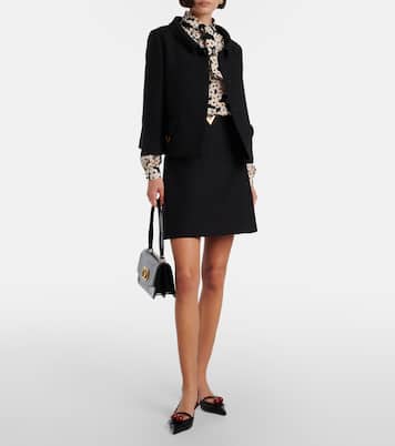 Minirock VGold aus Crepe Couture | Valentino