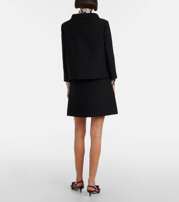 Minirock VGold aus Crepe Couture | Valentino