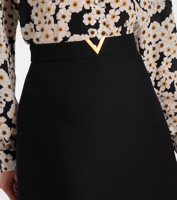 Minirock VGold aus Crepe Couture | Valentino