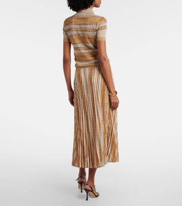 Midirock aus Häkelstrick | Missoni