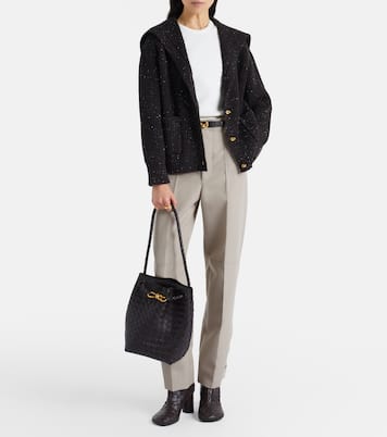 Sac seau Andiamo Knot Small en cuir | Bottega Veneta