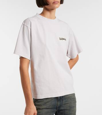 Logo cotton jersey T-shirt  | Balenciaga