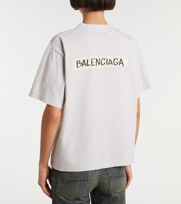 Logo cotton jersey T-shirt  | Balenciaga