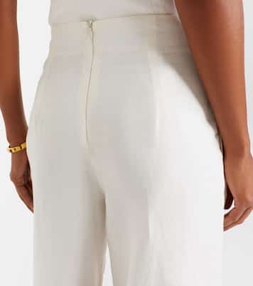 Pantalon ample Toya rayé en lin | Cala de la Cruz