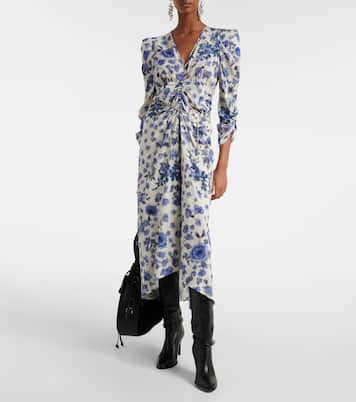 Midikleid Albini aus einem Seidengemisch | Isabel Marant