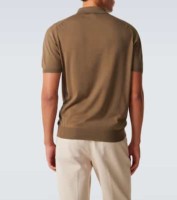 Cotton half-zip polo shirt | Kiton