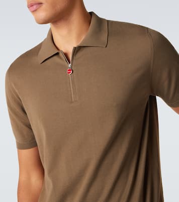 Cotton half-zip polo shirt | Kiton