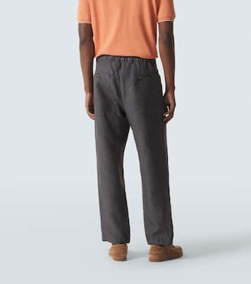 Linen straight pants | Brunello Cucinelli